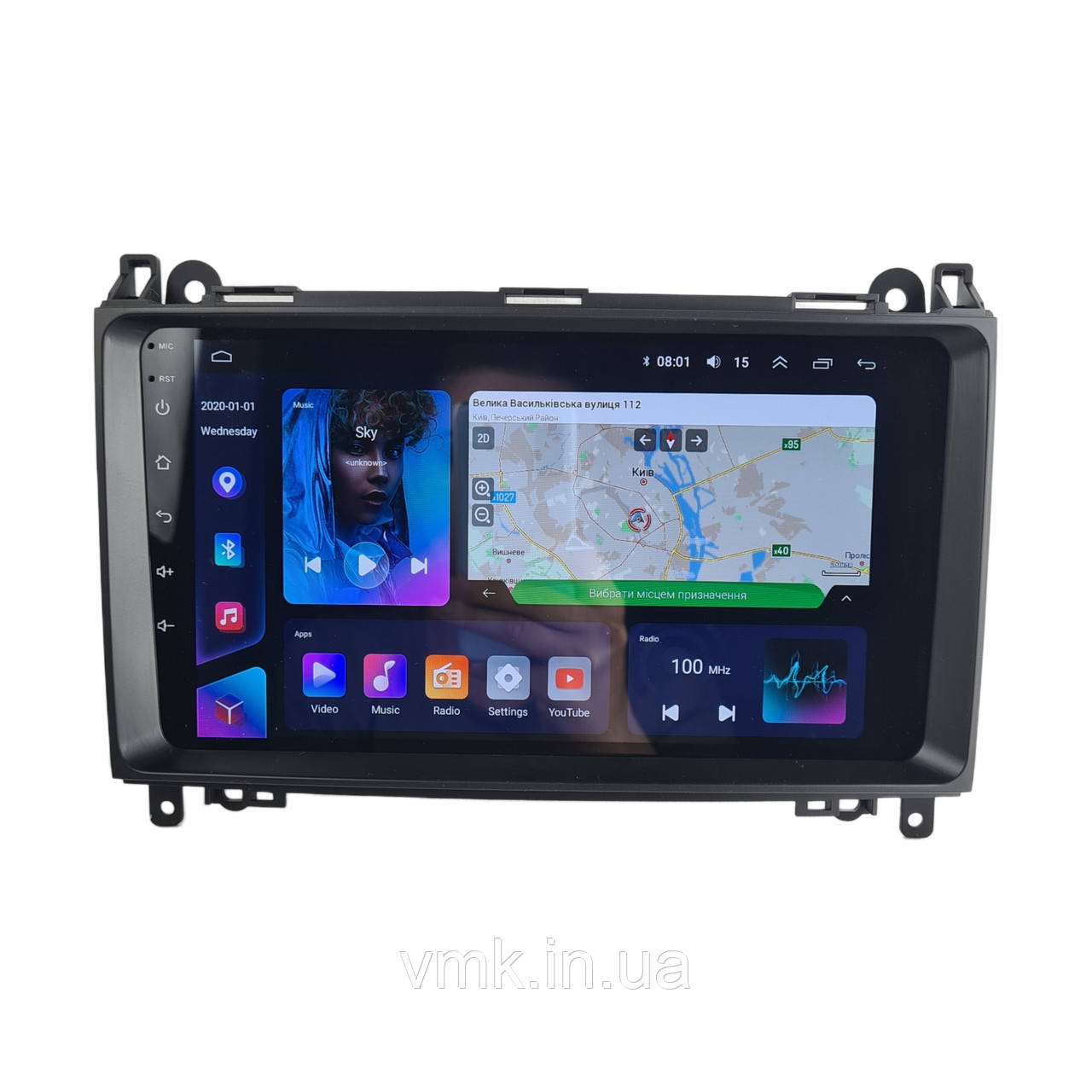 Андроїд Автомагнітола Mercedes B-Class / Sprinter / Vito 2005-2011 ТОП платформа 7862 8 ядер 4G DSP CarPlay Android QLED