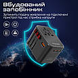 Перехідник мережевий Promate TripMate-GaN75 EU/US/UK/AU на EU/US/UK/AU, 3хUSB-С, 2хUSB-A 75W total Black (tripmate-gan75), фото 9