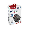 Перехідник мережевий Promate TripMate-GaN75 EU/US/UK/AU на EU/US/UK/AU, 3хUSB-С, 2хUSB-A 75W total Black (tripmate-gan75), фото 10