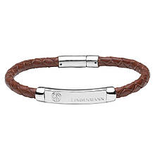 Браслет шкіряний чоловічий Lindenmann 1620 Коричневий (1163)