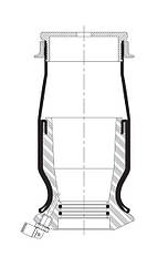 Пневморесора кабіни без амортизатора Renault Magnum E-Tech BLACKTECH BT 11045C