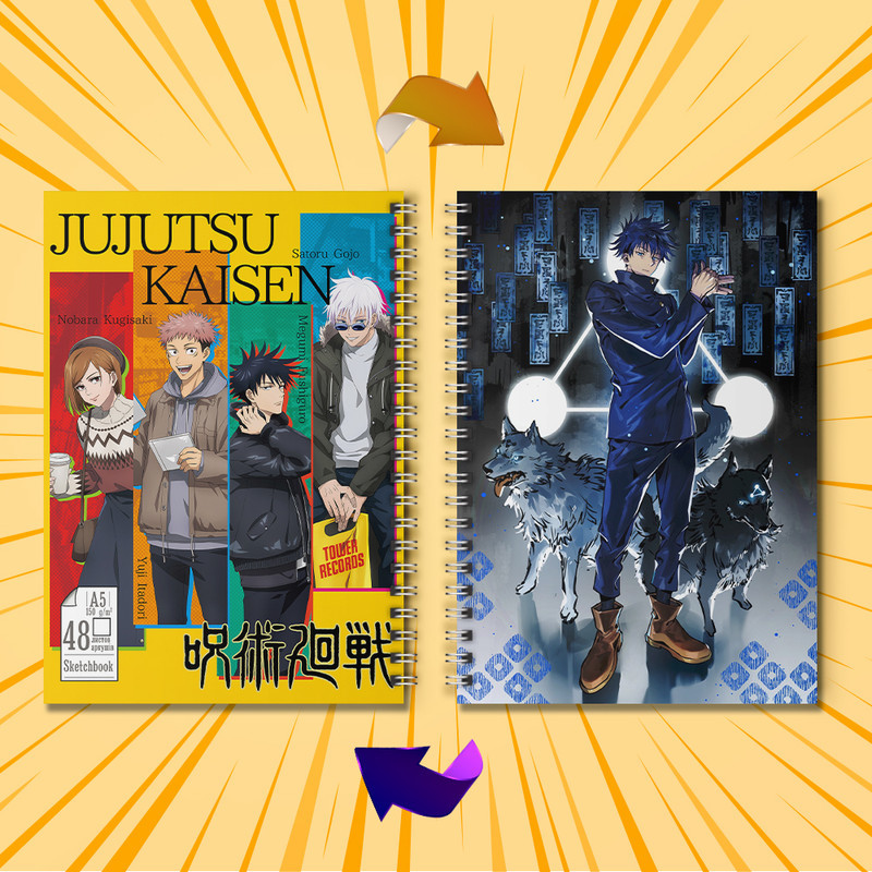 Скетчбук Аніме 48л.\150г. Jujutsu Kaisen 002