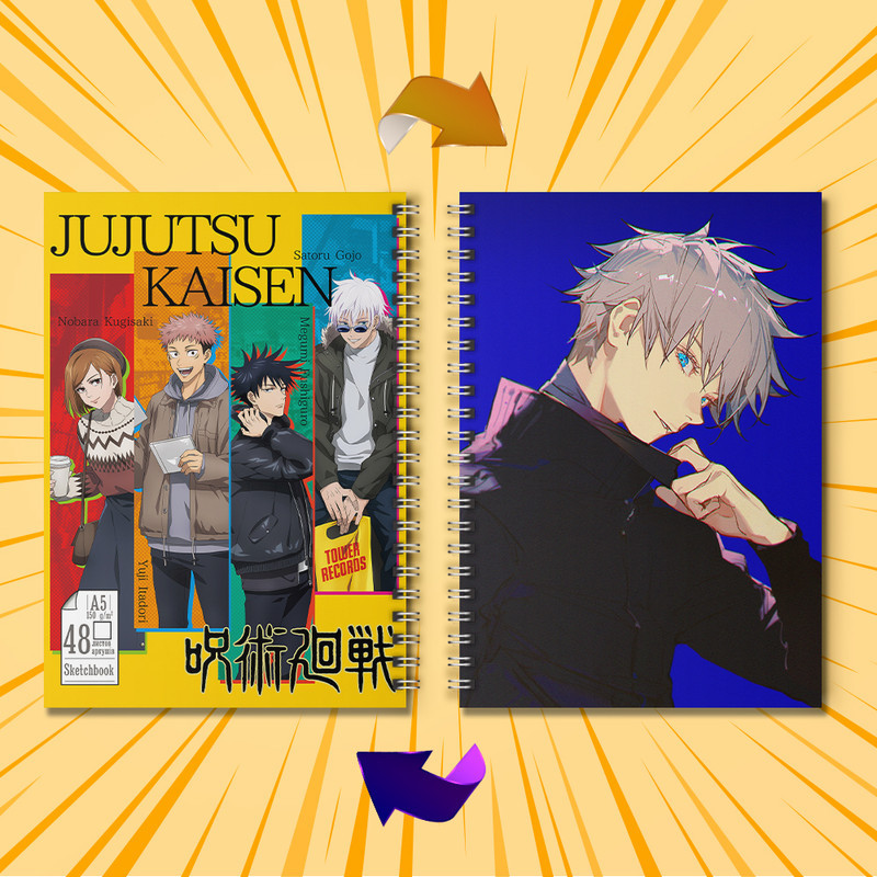 Скетчбук Аніме 48л.\150г. Jujutsu Kaisen 005