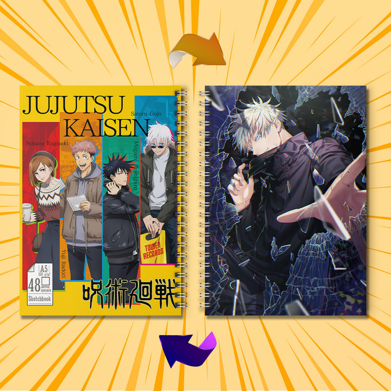Скетчбук Аніме 48л.\150г. Jujutsu Kaisen 007