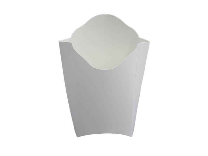 Коробка паперова для фрі Maxi (18.5*9.5*5.5см) біла