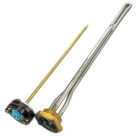 Тен 2000вт з терморегулятором для чавунної батареї, радіатора (1¼" праве різьблення)