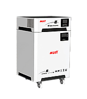 5кВт система зберігання енергії MUST НВР18-5248НМ з інвертором ДБЖ 5 кВт АКБ LiFePO4 10,2 кВт MPPT