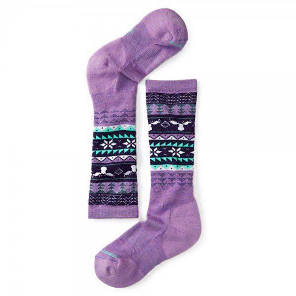 Носки Smart Woоl Girls' Wintersport Fairisle Moose Lilac S Smart Wool (1033-SW 15012.703-S) - фото 1 - id-p2022492395