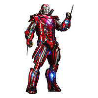 Фигурка Hot Toys Iron Man 3 Movie Masterpiece Actionfigur 1/6 Silver Centurion (Armor Suit Up Version) 32см