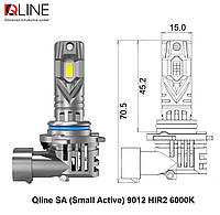 Qline SA (Small Active) 9012 HIR2 6000K 52W 8000Lm мини светодиодные автомобильные LED лампы (2 шт)