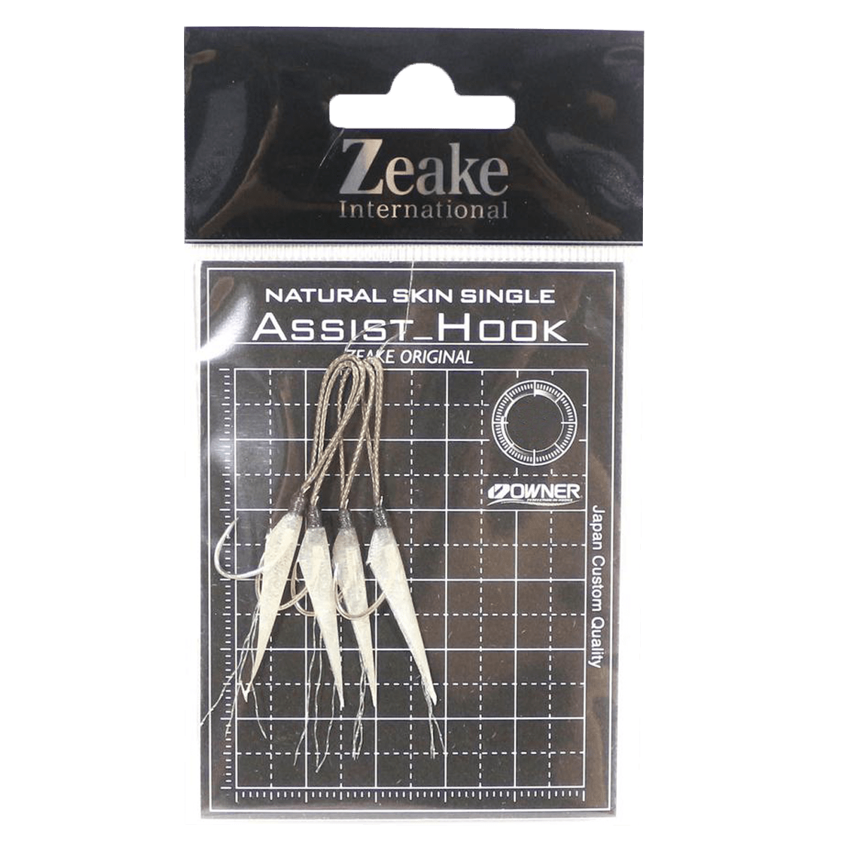 Ассіст Zeake Assist Hook Single Fish Skin SLJ 2S(4шт)NEW (174167) 5586401