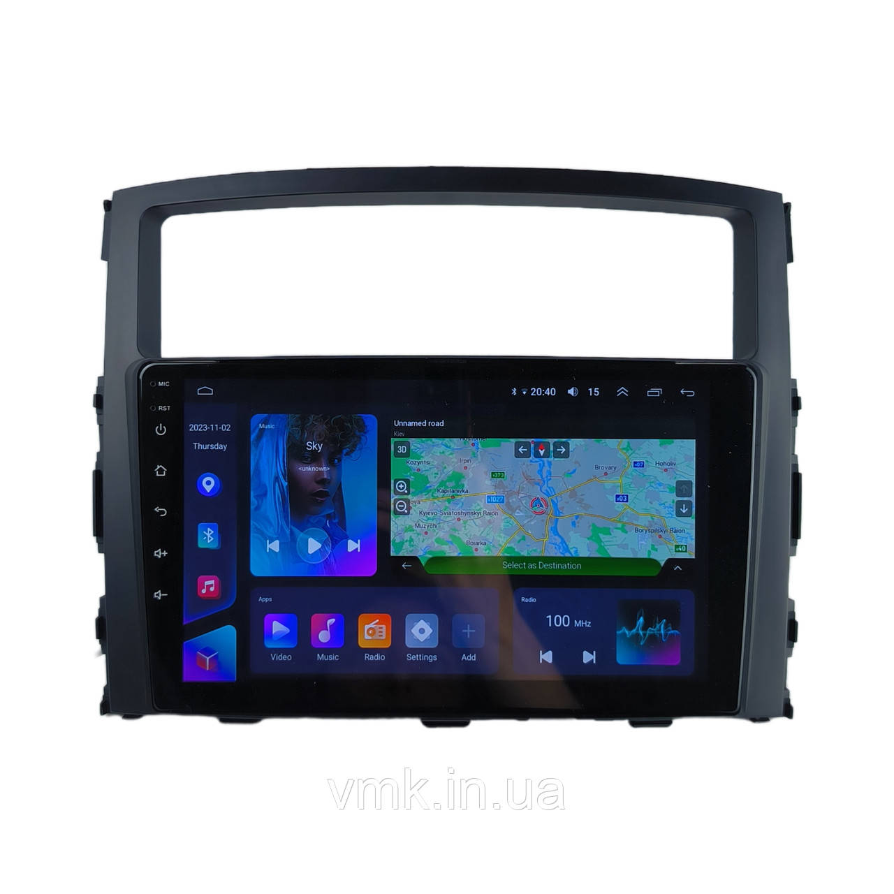 Авто магнітола Mitsubishi Pajero 2007-2017 на Android 12+ CarPlay 8 core Platform XyAuto