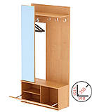 Меблі для передпокою Кліо шафа з дзеркалом з високоякісного ДСП в різних кольорах, фото 3