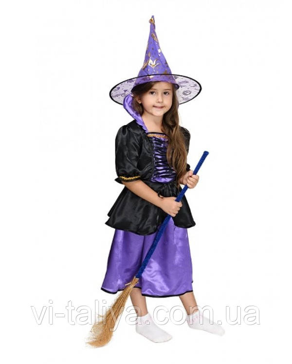 Карнавальний костюм для дівчинки Відьмочка, Чарівниця, Фея, фото 1