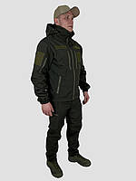 Костюм ВСУ дюплекс олива, демисезонный костюм для военных, курточка хаки всу
