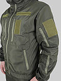 Костюм ЗСУ дюплекс олива, демісезонний костюм для військових, курточка хакі зсу, фото 3