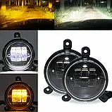 Протитуманні фари, ДХО LED DRL Lada Пріора і інші, двоколірні жовтий-білий (управління однією кнопкою), фото 5