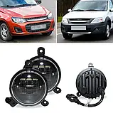 Протитуманні фари, ДХО LED DRL Lada Пріора і інші, двоколірні жовтий-білий (управління однією кнопкою), фото 4