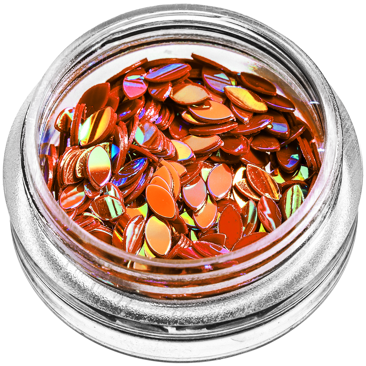 Пелюстки для декору, насичений оранжевий хамелеон