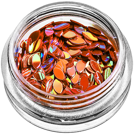 Пелюстки для декору, насичений оранжевий хамелеон, фото 1