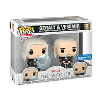 Набор фигурок Фанко Поп Funko Pop Ведьмак The Witcher Геральт и Весемир Geralt & Vesemer 10 см 2pack