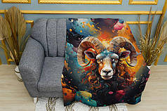 Плед «Баран у фарбах/Ram in colors»