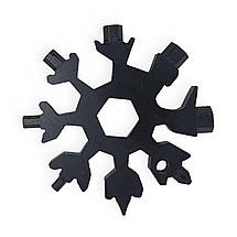 Універсальний гайковий ключ мультитул SNOWFLAKE WRENCH TOOL Сніжинка 18 в 1, фото 5