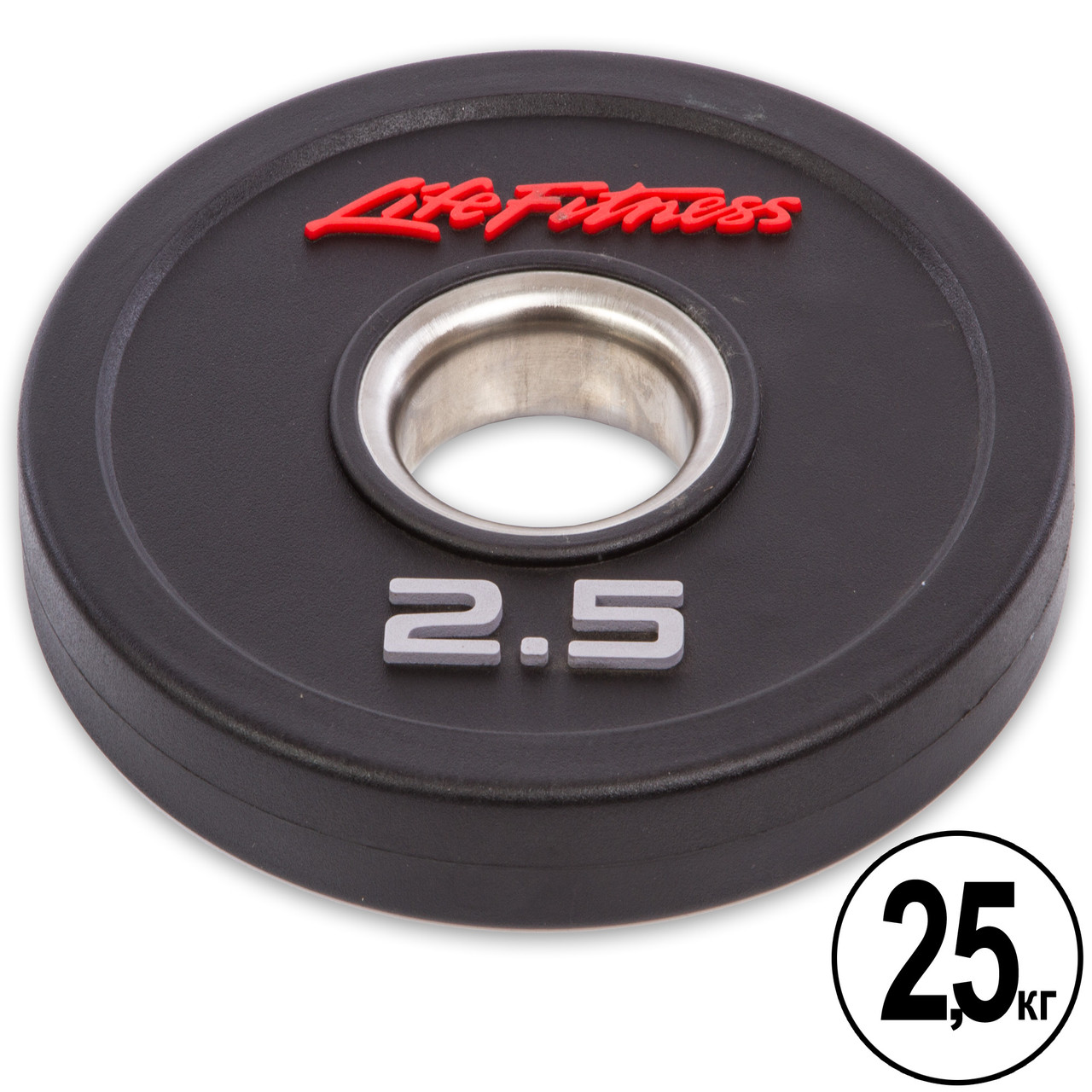 Диски (диски) поліуретанові з металевою втулкою d-51 мм Life Fitness SC-80154-2_5 2.5 кг