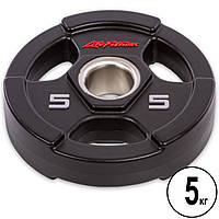 Диски (диски) поліуретанові з хватом і металевою втулкою d-51 мм Life Fitness SC-80154-5 5 кг