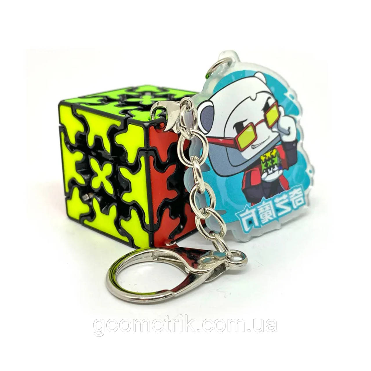 QiYi Gear cube 3x3 keyring | Брелок шестеренчастий кубик Рубіка 3х3