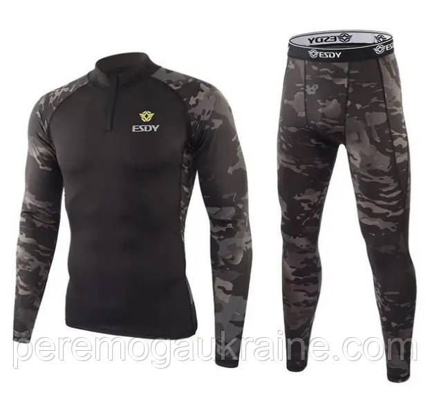 Термобілизна для чоловіків тактична ESDYa173 Dark Camo L