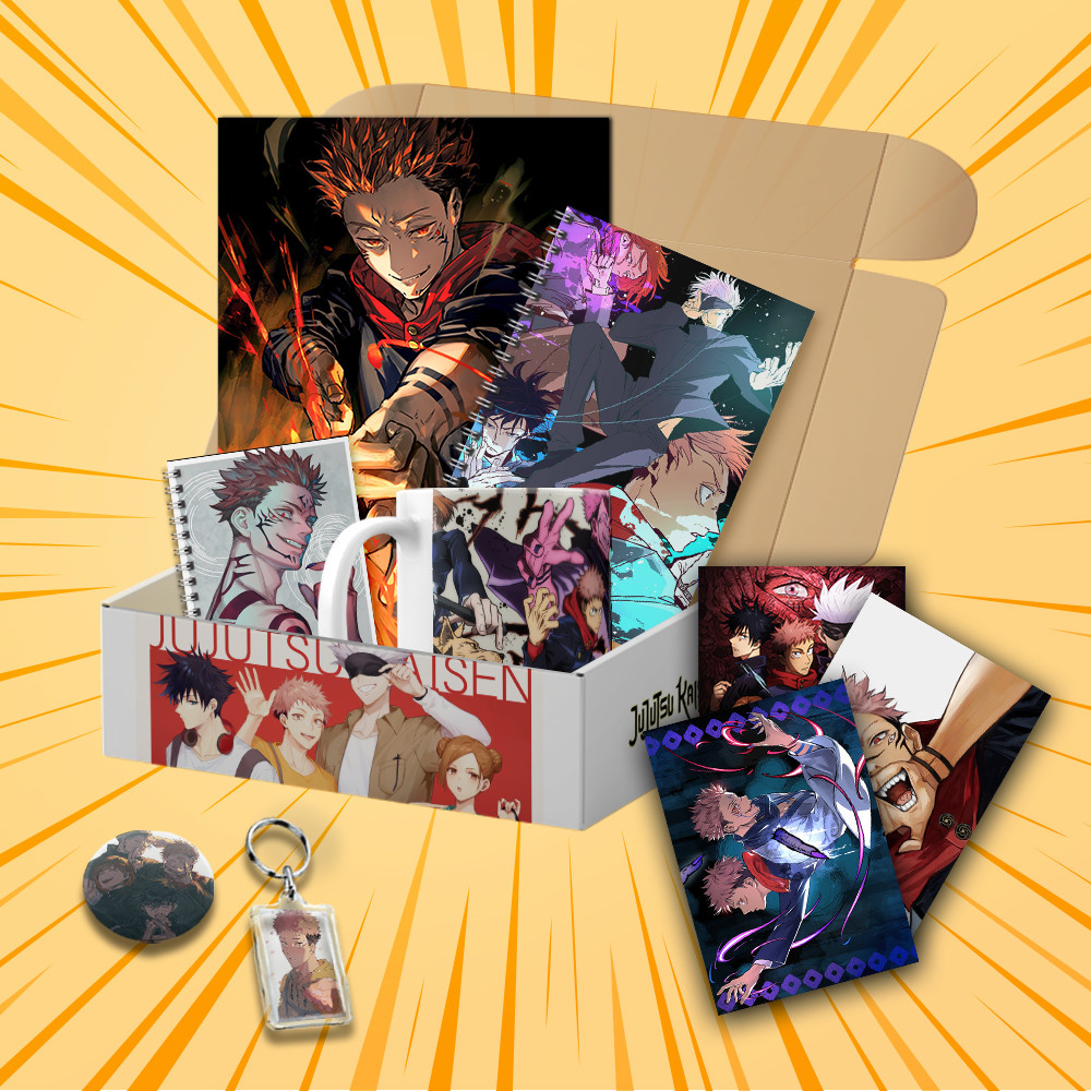 Подарунковий бокс Аніме Jujutsu Kaisen 10 предметів (Випадкові зображення)