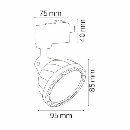 LED світильник трековий Horoz FARS 26 W 4200 K чорний 018-030-0026-020, фото 2