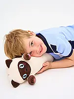 Плюшевая игрушка-подушка для детей Сиамский Кот Батон 50 см