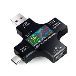 USB тестер ємності акумуляторів Atorch J-7C Type-C MicroUSB