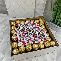 Вкусный подарочный бокс "Ferrero со 101 причиной"