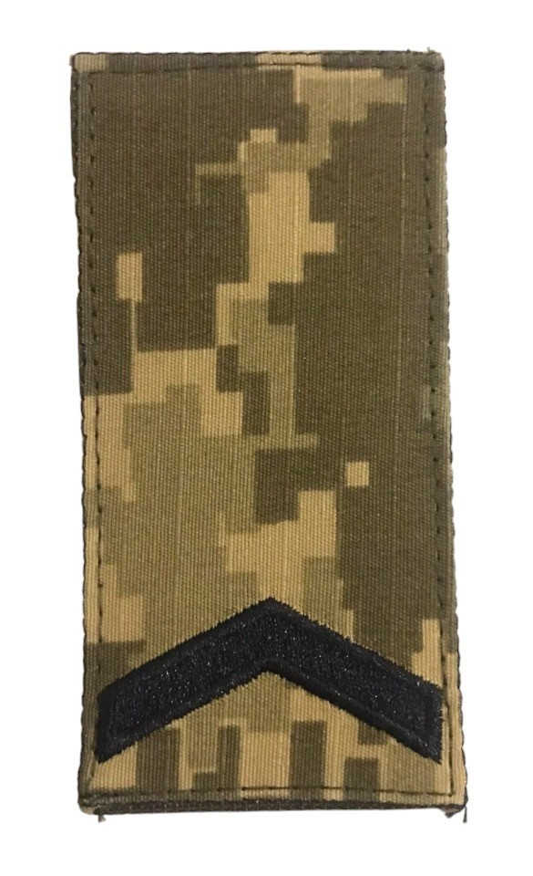 Шеврон погон Tactic4Profi вишивка Старший солдат ЗСУ піксель(10*5)