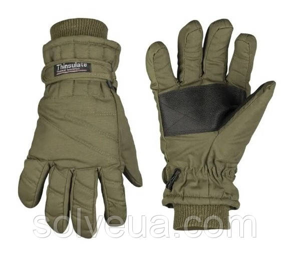 Рукавички "Thinsulate" олива Mil-tec 12530001.solve
