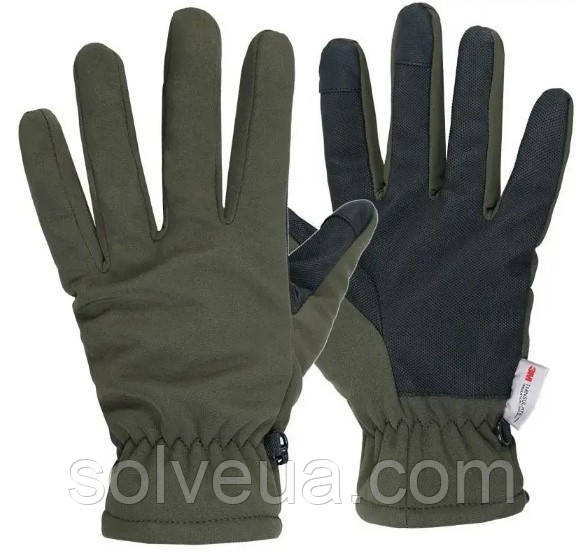 Рукавички SoftShell із утеплювачем Thinsulate Mil-Tec 12521301 Olive.solve