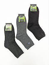 Чоловічі махрові шкарпетки  Lux termo, однотонні зимові бамбук, розмір 41-47, 12 пар/уп. асорті