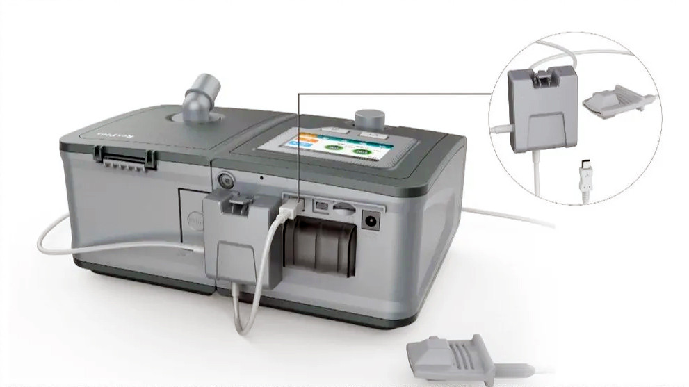 Набір SpO2 для CPAP, AutoCPAP, BiPAP – датчик, адаптер, кабель