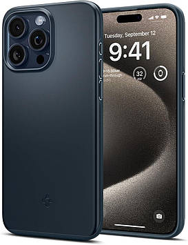 Чохол Spigen для iPhone 15 Pro Max - Thin Fit, Metal Slate (ACS06546)