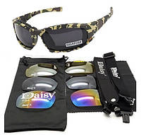 Тактические очки DAISY X7,камуфляж,очки, 4 комплекта сменных стекол.solve