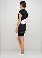 Al Женская сумка на пояс бананка из эко-кожи Sambag Tirso MSH біла c білою блискавкою поясная через плечо нагрудная