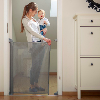 Захисний бортик-воріта для дитини білий Lionelo Tulia White