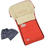 Дитячий зимовий конверт — чохол For kids Maxi з бахілами на овчині в коляску, санки, фото 8