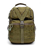 Тактическая сумка мужская на одно плечо 18 л олива D3-takt18l-2.solve