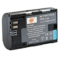 Аккумулятор DSTE LP-E6 для Canon (2600 mAh) В комплекте 2 штучки