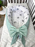 Кокон позиціонер для новонароджених Кокон-люлька для сну Гніздечко-кокон для малюків, фото 2