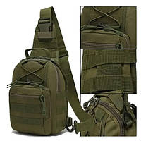 Сумка тактична через плече Олива A742.solve